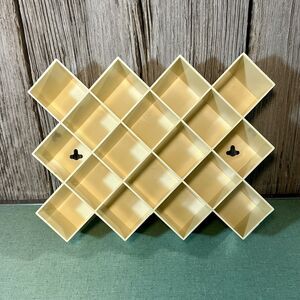 Copco Lubge-Randel Danish Modern Vintage Spice Rack Honeycomb Plastic Cream